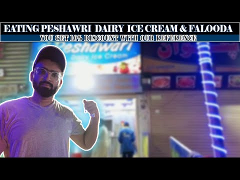 First TIme Eating Ice Cream & Falooda In Peshawri Dairy Ice cream & Its Amazing