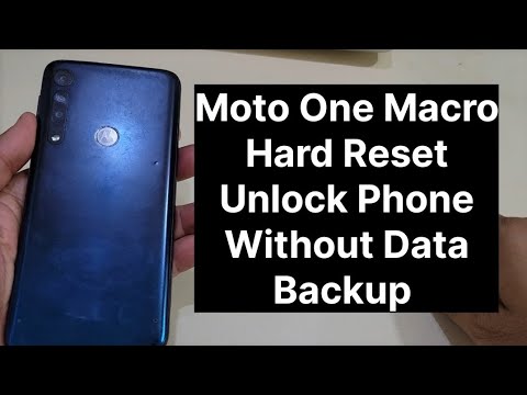 Moto One Macro Hard Reset Unlock Phone Without Pc