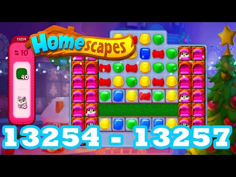 Homescapes Level 13254 - 13257 HD 3 - match puzzle Gameplay | android | IOS | 13255 | 13256