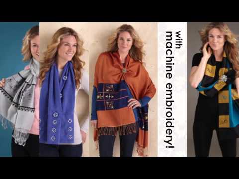 Wrapped in Embroidery, Machine-Embroidered Wraps and Cozy Cover-Ups