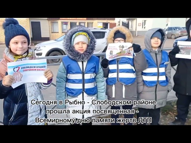 В Рыбно-Слободском районе прошла акция в память о жертвах ДТП