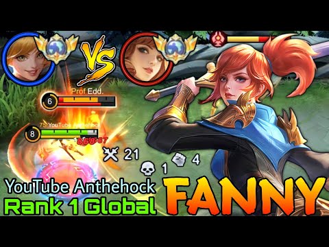 21 Kills Fanny VS Top Global Guinevere! - Top 1 Global Fanny by YouTube Anthehock - Mobile Legends