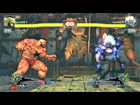 Zangief vs Oni (Hardest AI) - Ultra Street Fighter IV