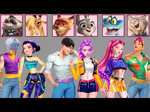Epic Glow Up! Zootopia 2 x KPOP Demon Hunters Fashion Transformation