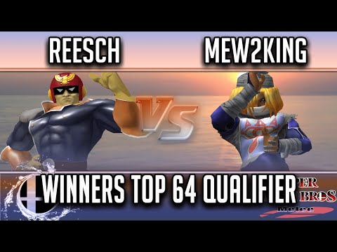 Smash'N'Splash 4  WINNERS TOP 64 QUALIFIER -  Reesch (Falcon) vs Fox MVG | Mew2King (Sheik)