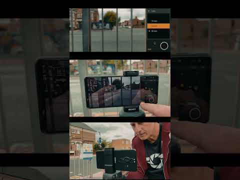 Sony Xperia pro-I with the video pro app full manual controls