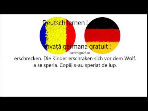 Curs audio de limbă germană, verb erschrecken, a se speria, Învaţă gratuit limba germană