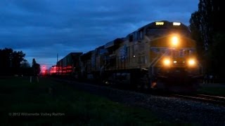preview picture of video 'UP 7899 with train ZBRLC @ Gervais, Oregon 4-24-2012'