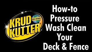 Thumbnail for How to Pressure Wash a Deck and Fence with Krud Kutter