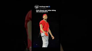 Chris Brown saw Usher doing this and joined in