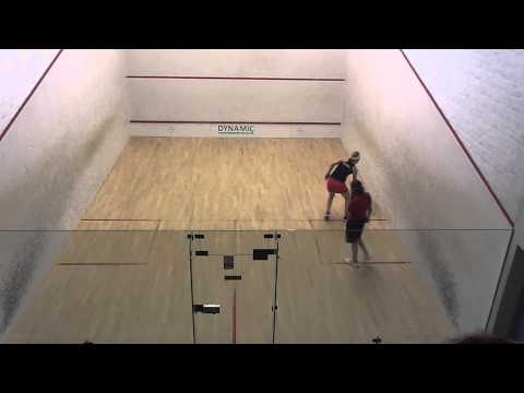 Norfolk squash exhibition Alison Waters v Josh