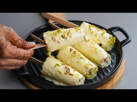 This Is The Best Homemade Kulfi I Have Ever Tasted | Badam Malai Kulfi | Kulfi Recipe | Malai Kulfi