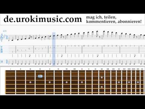 Gitarrenunterricht Mission Impossible - Theme Noten Lernen Teil#1 um-i995