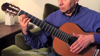 Sabor a Mi Bolero - Solo Guitar Cesar - Tutorial - Video shot and edited by John Aparicio