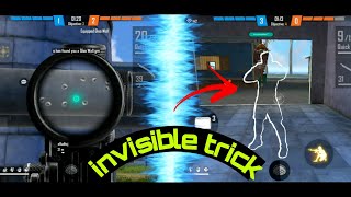 Invisible 🤔 trick || top 3 funny crazy glitch || 😁 garena free fire...