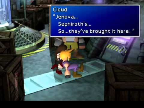 Final Fantasy VII - Cloud Sees Jenova At Shinra HQ