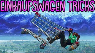 einkaufswagen tricks riesen stunts fortnite battle royale - mega rampe fortnite