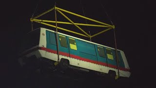 (BPLRT◻️, Send off ceremony) V102 lifting down from BPLRT Viaducts