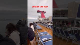 Carnival Radiance Sail Away in Long Beach + Pilot Boat Departure 🚢🔥#travel #shorts #cruise