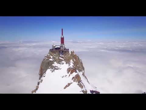 Aiguille du Midi 🚁 Epic Flight above Chamonix of Mont Blanc and the Swiss, French & Italian Alps