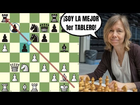 ¡LEGENDARIA GRAN MAESTRA GANA EL ORO! 🥇: Cramling vs Movsesian (Olimpiada Chennai, 2022)
