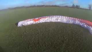 preview picture of video 'Paramotoring near Thame UK in January (HD 720P)'