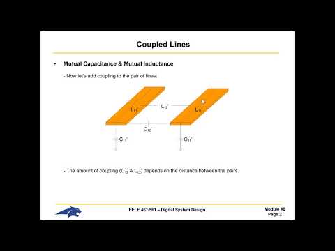 EELE 461-561 Lecture - Coupled Transmission Lines, Zo, Zeven, Zodd (4/8/20)