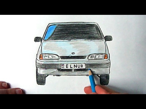 Как нарисовать машину ваз 2115