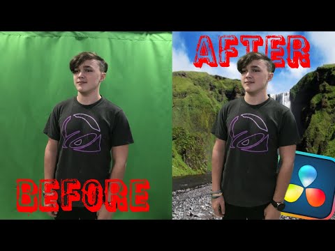 How to green screen in Davinci Resolve 17