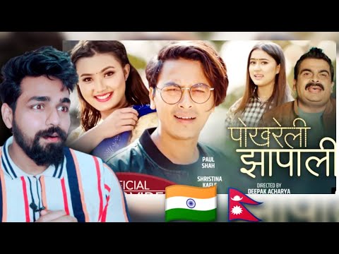 Indian Reacts To paul shah new nepali song pokhareli jhapali basanta sapkota