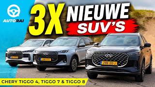 Deze SUV's zetten de Nederlandse markt op scherp! Chery Tiggo 4, 7, en 8 - AutoRAI TV