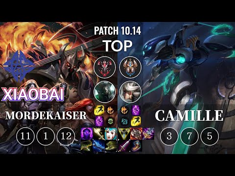 ES Xiaobai Mordekaiser vs Camille Top - KR Patch 10.14