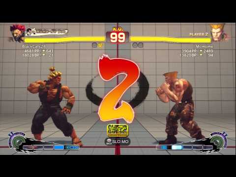 SSF4 AE 2012 Ranked BlackCats28 (Akuma) vs Momome (Guile)
