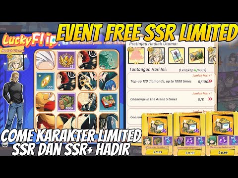 LUCKY FLIP EVENT FREE SSR LIMITED🔥, COMEBACK SSR+ LIMITED 1$ GOKIL - OPM One Hit One Kill