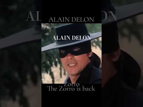 ALAIN DELON Zorro, 1975,The Zorro is back ! #alaindelon #movie #moments #zorro #cinema #actor #icon