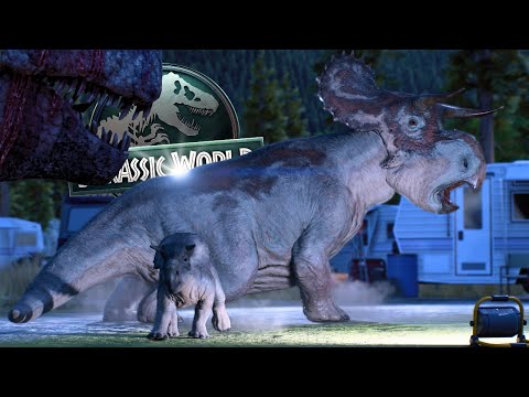 Battle at Big Rock - Jurassic World Evolution 3 [4K]