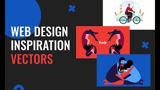 Vectors - Web Design Inspiration 2021 // Illustration website design // Web Design Trends 2021