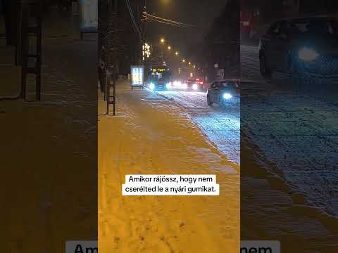 Amikor rájössz, hogy nem cserélted le a nyári gumikat. #budapest #magyar #humor #vicces #fyp #fun