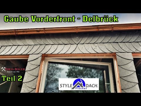 Gaubenfront Teil 2 - Schieferdeckung an Gaube - Delbrück - Schieferdecker Paderborn - Niedersachsen