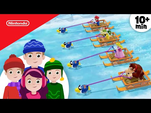 Winter Game Challenge 😆❄️ Me vs My Family in Super Mario Party Jamboree | Play Nintendo