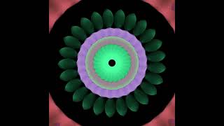 Binaural Beats Brainwaves with Square Multicolored Kaleidoscope Background
