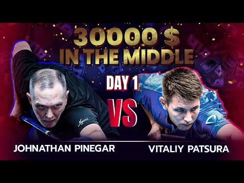 Vitaliy Patsura - Johnathan Pinegar | 30000$ IN THE MIDDLE | RACE TO 50 | DAY 1