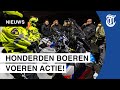 Zware spits: boeren de weg op