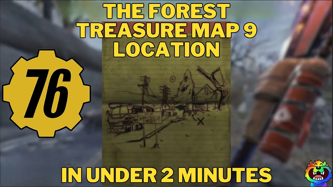 How to Find The Forest Treasure Map 9 #fallout76 #fallout76guide