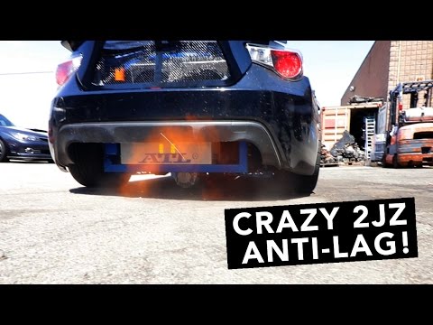 2JZ BRZ Drift Build - Start Up, Anti Lag, Dyno, & Burnout! - EP07