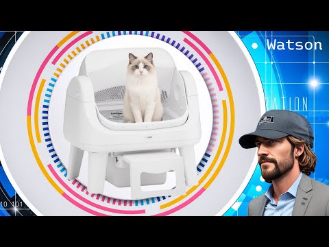 AutoScooper 12 Lite Cat Litter Box - Safe, Automatic Self-Cleaning - Stepped Entry for Easy Access