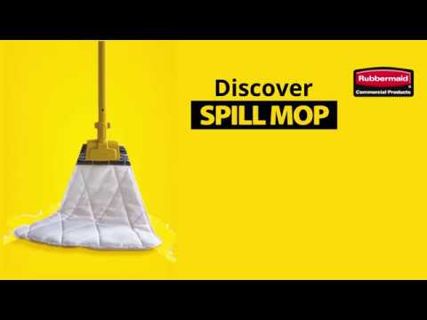 Rubbermaid spill mop cleans spills faster