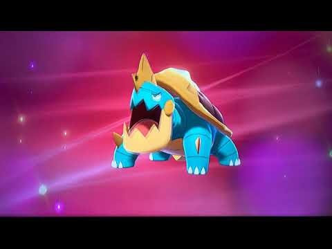 Pokemon Sword And Shield Chewtle evolution into Drednaw