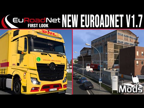 ETS2 1.54 EuRoadNet - First Look I NEW EuRoadNet v1.7 [2918] EURO TRUCK SIMULATOR 2