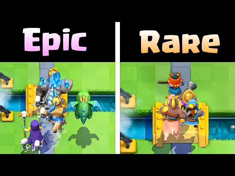 I Played a Deck for EVERY Rarity in Clash Royale